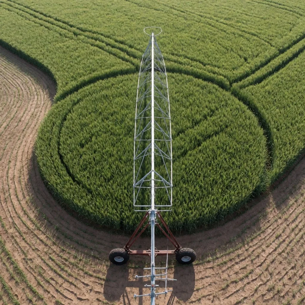Panorámica de campos cultivados en Argentina